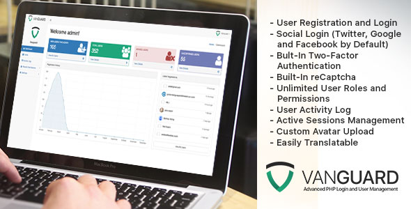 Vanguard - Advanced PHP Login and User Management