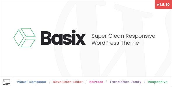 Basix v1.9.10 – Responsive Multi-purpose WordPress Theme