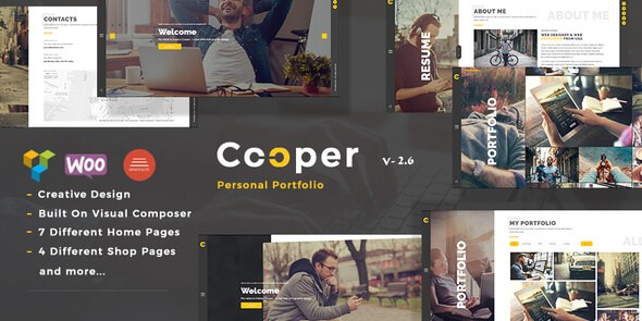 Cooper v2.9 – Responsive Creative Portfolio WordPress Theme