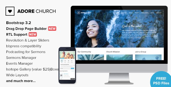 Download – Adore Church – Responsive WordPress Theme