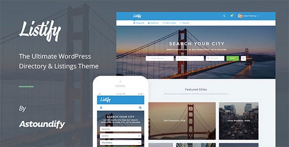 Listify v1.8.1 – Responsive WordPress Directory Theme
