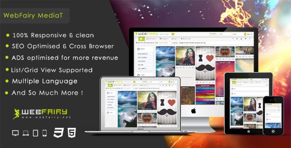 WebFairy Mediat v1.4.1 – Fully Responsive Media CMS PHP Script