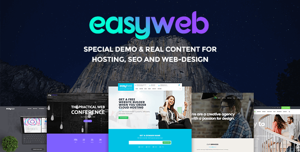 EasyWeb v2.1.7 – WP Hosting, SEO & Web-design Agencies Theme