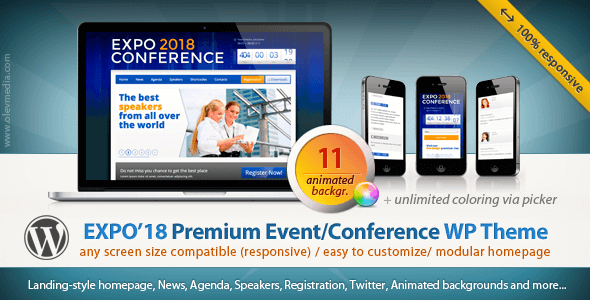 Expo18 v1.2.4 – Event Conference Responsive WordPress Theme