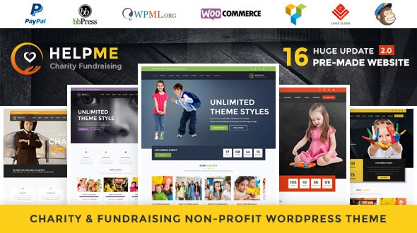 HelpMe v2.1 – Responsive Nonprofit Charity WordPress Theme