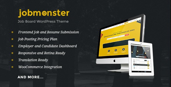 Jobmonster v4.0 – Responsive Job Board WordPress Theme