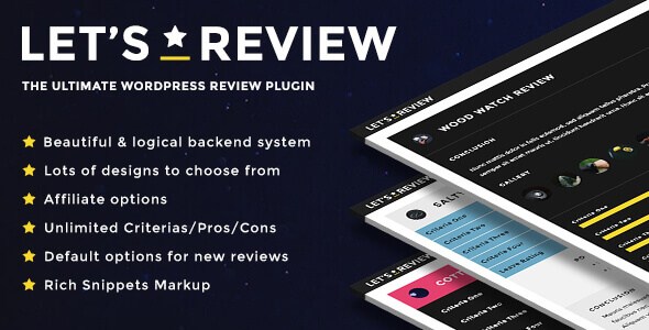 Let’s Review v2.0.1 – The Ultimate WordPress Review Plugin