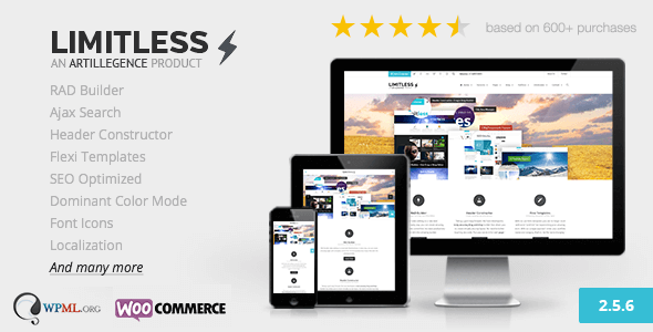 Limitless v2.5.7 – Multipurpose Drag n Drop WordPress Theme