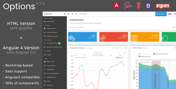 Options Admin v1.2 – Responsive Web Application UI Kit