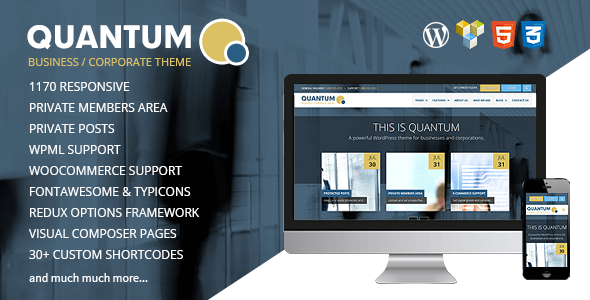 QUANTUM v2.0.1 – Responsive Business WordPress Theme