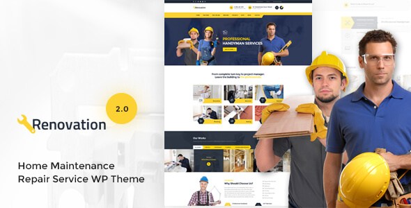 Renovation v2.0.1 – Home Maintenance, Repair Service WP Theme