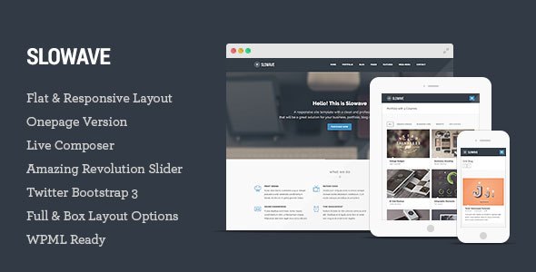 Slowave v1.1.2 – Responsive Multipurpose WordPress Theme