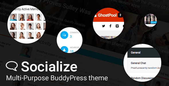 Socialize v2.19.1 – Multi-Purpose WordPress BuddyPress Theme
