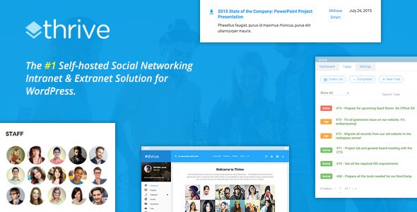 Thrive v2.0.1 – Intranet and Community WordPress Theme