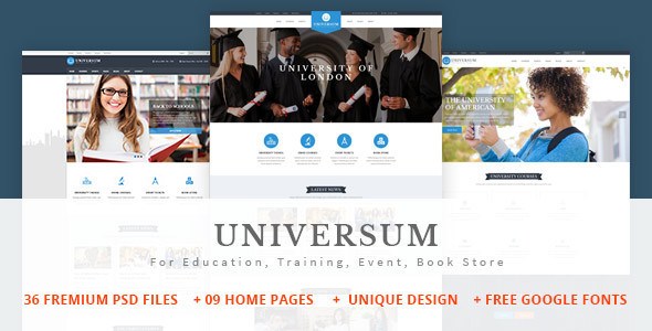 Universum v1.0 – Education, Training, Event, Book Store