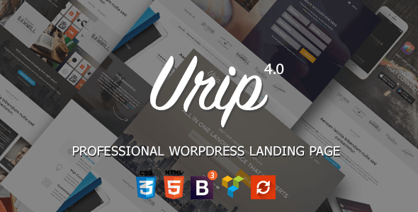 Urip v7.5 – Professional Landing Page WordPress Theme