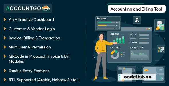 AccountGo SaaS v8.0 - Accounting and Billing Tool - nulled