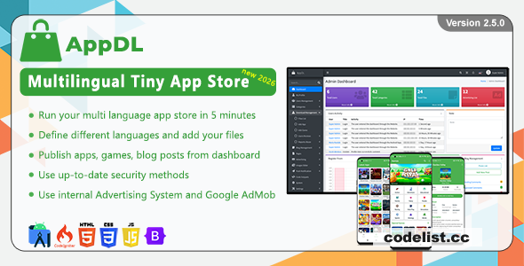 AppDL v2.5.0 - Multilingual Tiny App Store