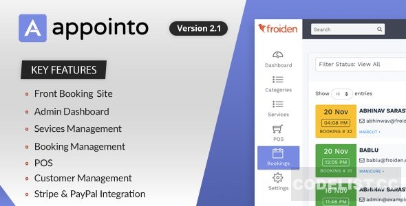 Appointo v2.3.9 - Booking Management System - nulled