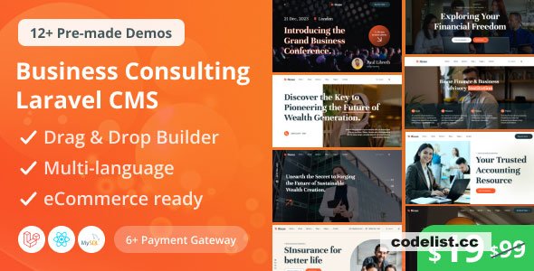 Bione v3.0 - Business Consulting Laravel CMS With Live Page…