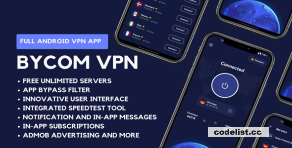 Bycom VPN v2.5 - Secure and Private Android VPN
