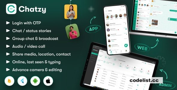 Chatzy v1.0.14 - Whatsap Clone Chat & Call App