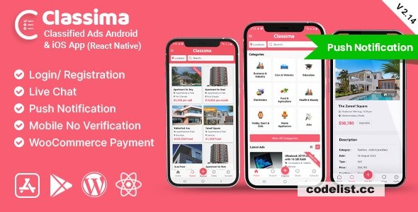 Classima v2.95.11 - Classified ads Android & iOS App