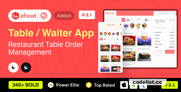 eFood - Table/Waiter App v2.2