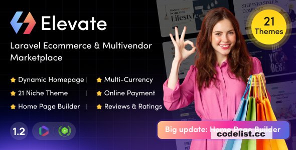 Elevate v1.2 - Laravel Ecommerce & Multivendor Marketplace - nulled