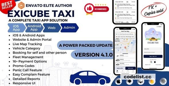 Exicube Taxi App v4.8.1