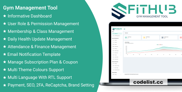 FitHub SaaS v1.6 - Gym Management Tool
