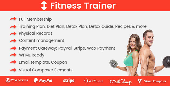 Fitness Trainer v1.7.1 - Training Membership Plugin