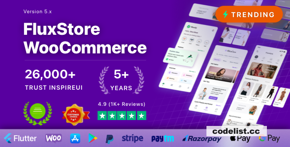 Fluxstore WooCommerce v5.6 - Flutter E-commerce Full App