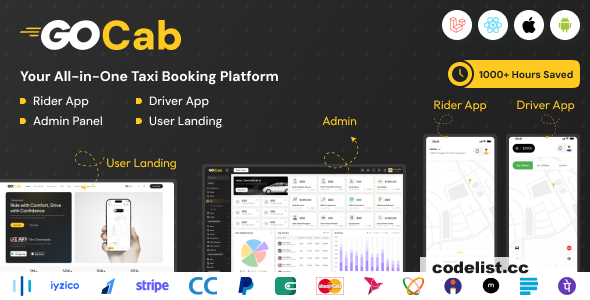 GoCab v1.0.0 - Grab - Uber Clone - Taxi Booking