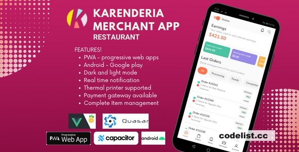 Karenderia Merchant App Restaurant v1.1.0
