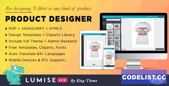 Lumise Product Designer v2.0.8 - WooCommerce WordPress