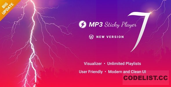 MP3 Sticky Player v9.0 - Wordpress Plugin