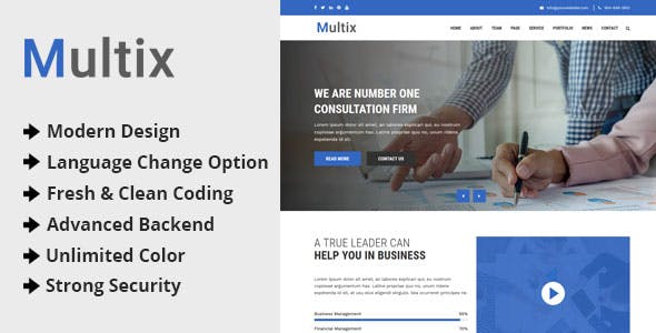 Multix v3.2.0 - Multipurpose Website CMS with Codeigniter