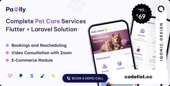 Pawlly v2.3.2 - All-in-one Pet Care Solution in Flutter + Laravel…