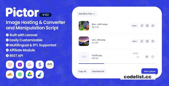 Pictor v1.1.1 - Image Hosting And Converter Script