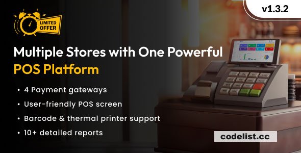POS Saas for Multi Store / Outlets v1.3.2 - Built on Laravel + React JS
