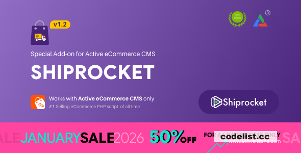 Shiprocket v1.1 - Active eCommerce Add-on