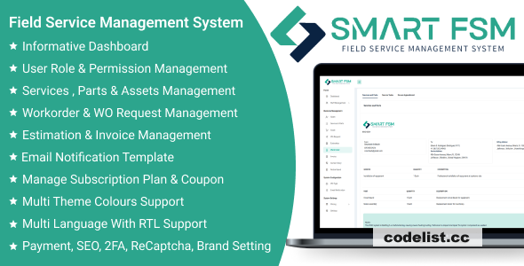 Smart FSM SaaS v1.5 - Field Service Management System