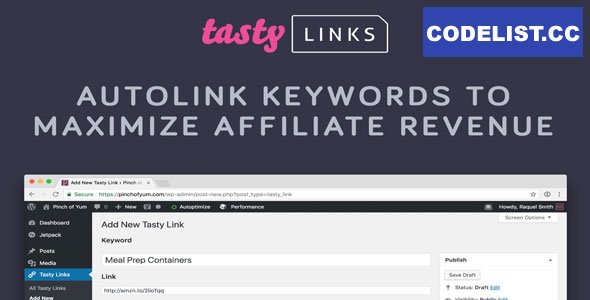 Tasty Links v1.5.4 - Autolink Keywords to Maximize Affiliate Revenue