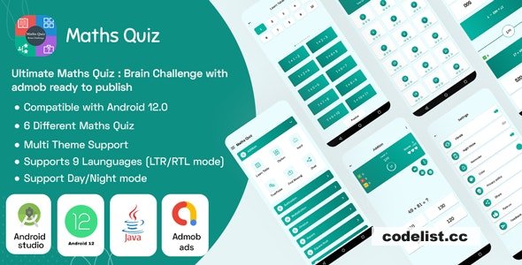 Ultimate Maths Quiz v1.8 - Brain Challenge with admob ready…