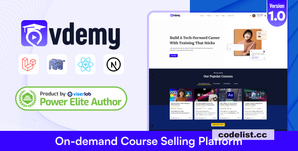 Vdemy v1.0 - On demand Course Selling Platform - LMS - nulled