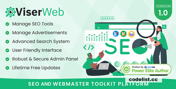 ViserWeb v1.0 - SEO And Webmaster Toolkit Platform - nulled
