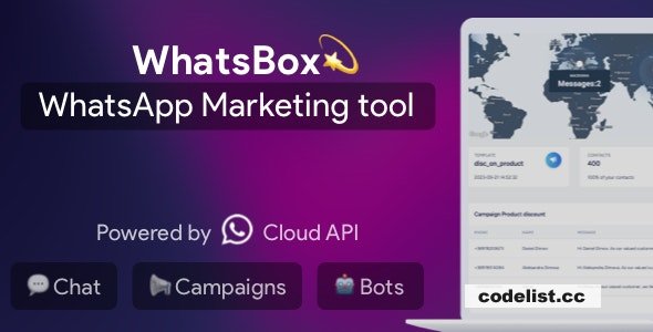 WhatsBox v5.0 - The WhatsApp Marketing - Bulk Sender, Chat, Bots, SaaS