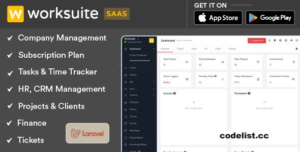 Worksuite Saas v5.5.10 - Project Management System - nulled