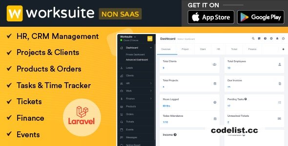 WORKSUITE v5.5.20 - HR, CRM and Project Management - nulled
